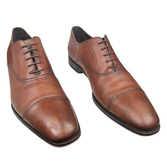 To Boot New York Mens Picard Tan Leather Cap Toe Dress Shoe Size US 12 - Picture 5 of 11
